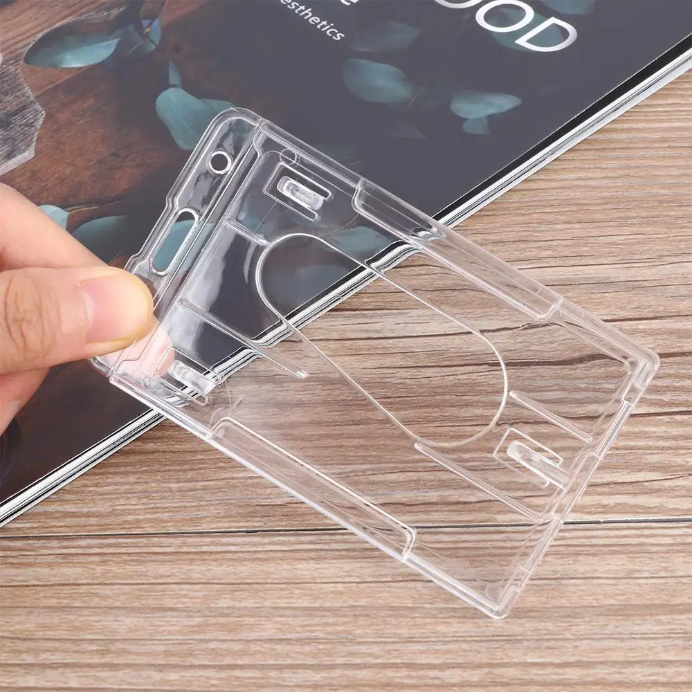 Porte-Danemark ge Vertical Rigide et Transparent, Double Carte d'Identité