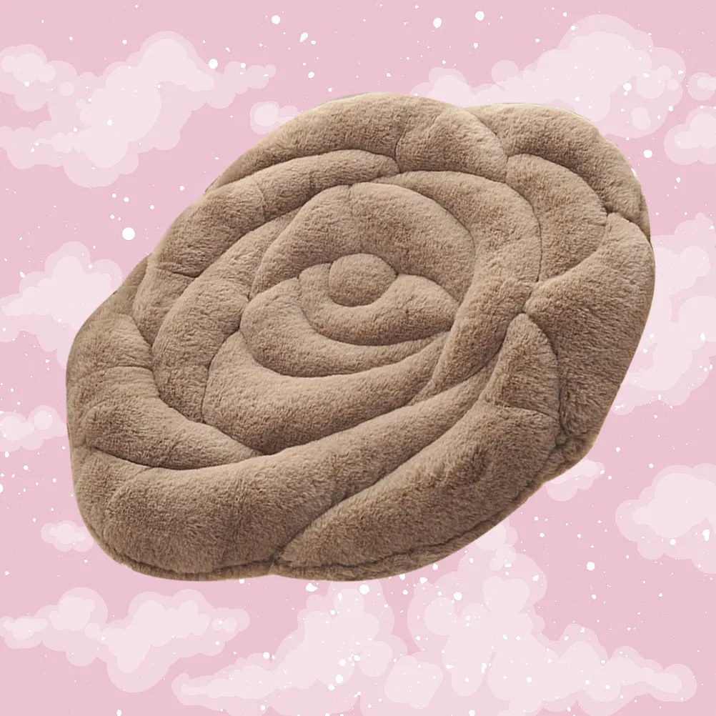 

Thick Warm Rose Flower Inspired Seat Cushion Easy to Install Clean Use Ideal for Sitting Room Bedroom Childrens Playroom Dining