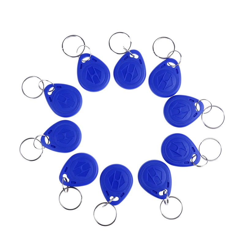 10 pezzi portachiavi TK4100 125KHZ RFID carta d'identità di prossimità token tag portachiavi NFC