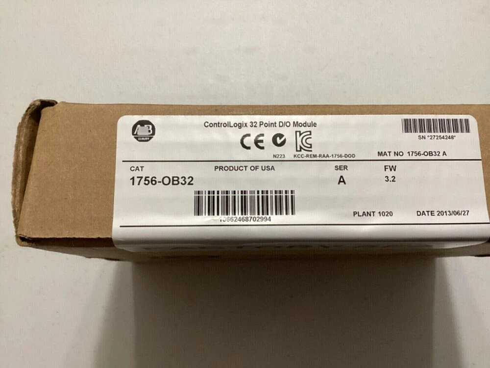 

New Factory Sealed 1756-OB32 SER A ControlLogix 32 Point DO Module 1756OB32