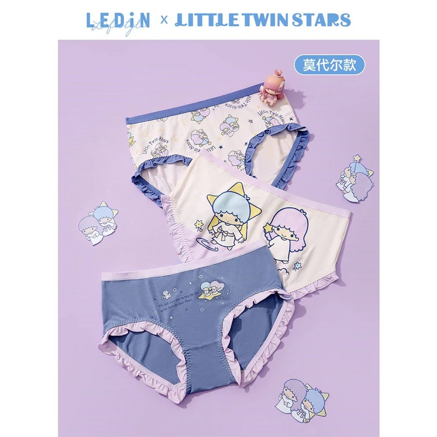 3pcs Kawaii Sanrio Cinnamoroll Kuromi Mymelody Sexy Women G-string Panties Cotton Underwear Pantys Femme Girl Underpants Thong