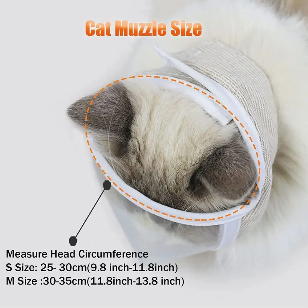 Cat Muzzle Transparent Breathable Dogs Cats Bathing Grooming Tools Anti Bite Puppy Kitten Muzzles Mask Pet Product