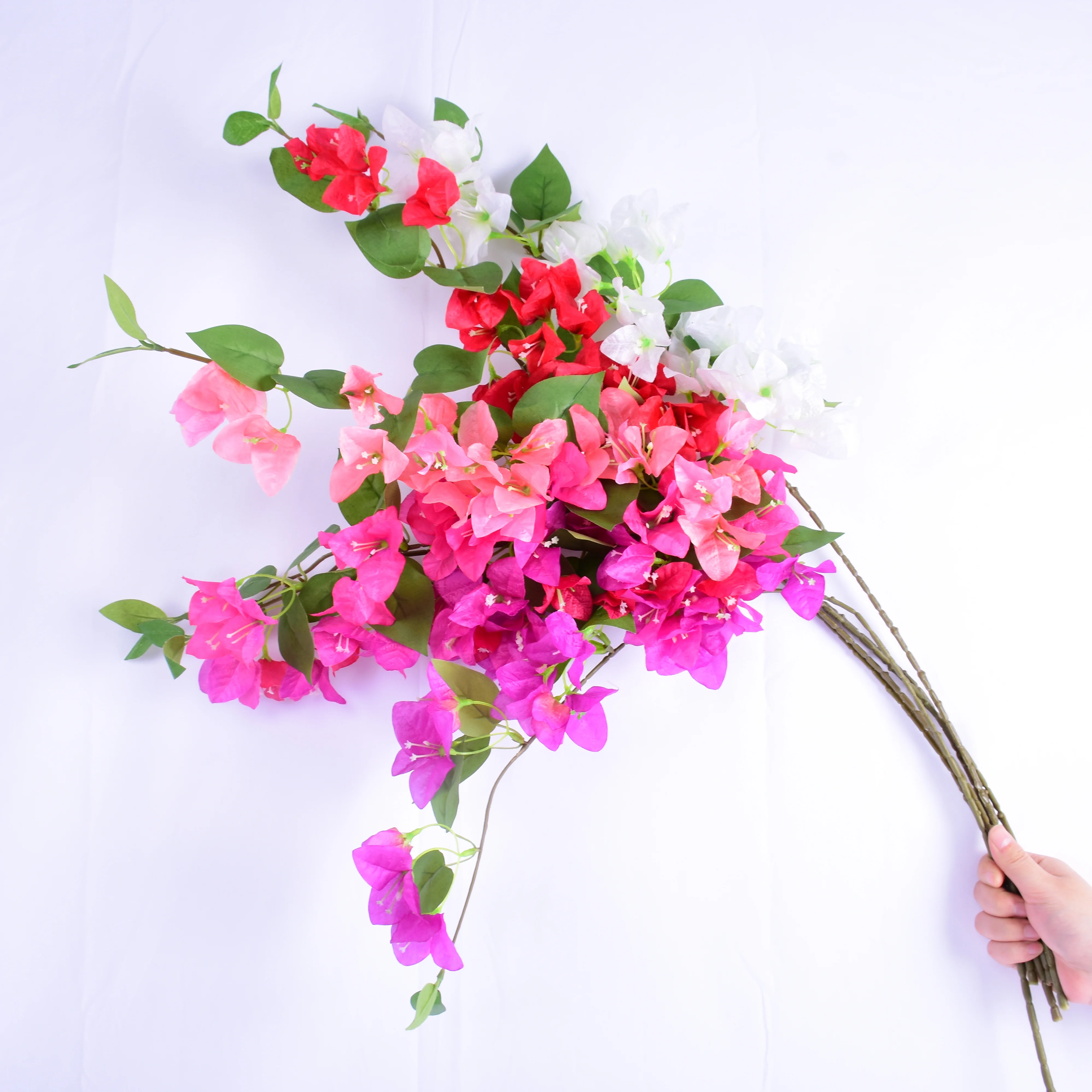 

Small single branch bougainvillea wedding hall home decoration interior engineering decoration hotel flower arrangement，1200pc