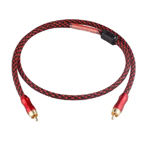 YYAUDIO 6N OFC 75ohm Hifi Digital Coaxial Audio Video Rca Cable Hi-end RCA to RCA Male Subwoofer Audio Cable Speaker Subwoofer - Image 7