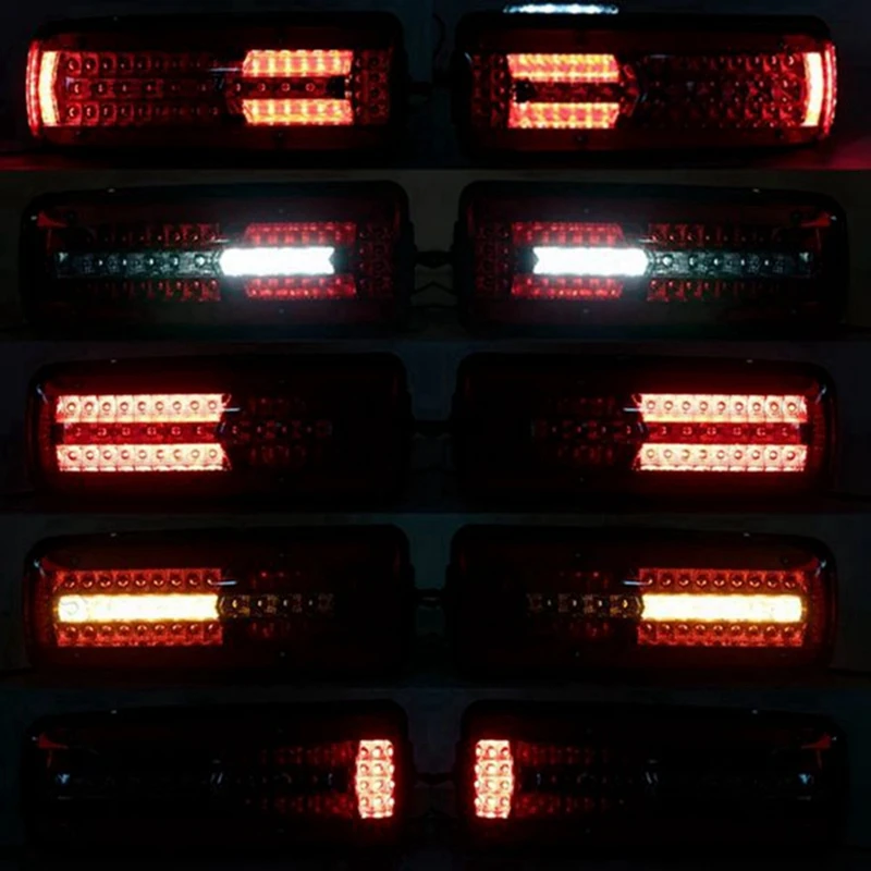 1 Pair LED Truck Left Rear Bumper Tail Light Brake Signal Light For MAN TGX TGS TGL TGM 81252256563 81252256562