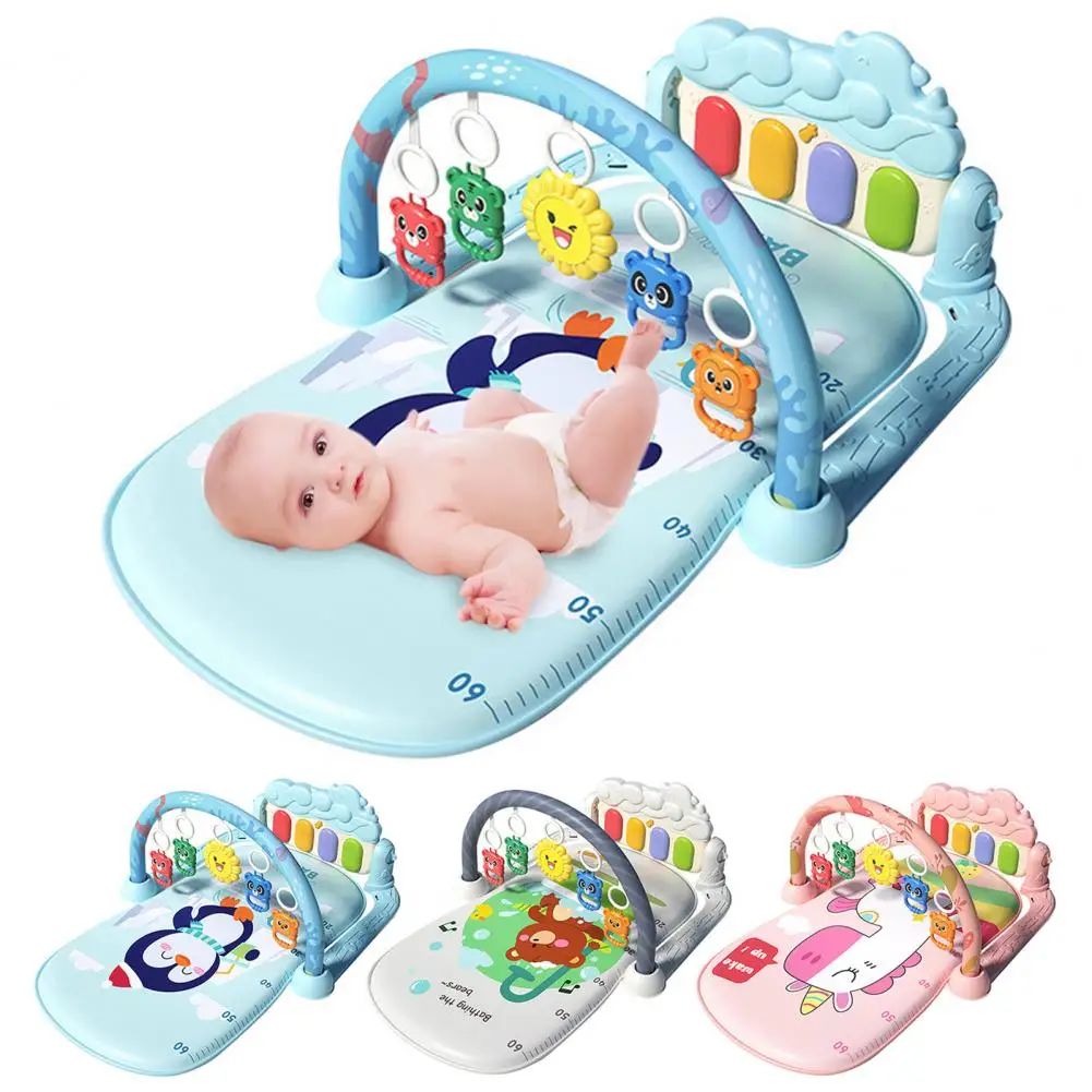 Baby Play Mat with Piano Musical Toy for Babies Baby Gym Play Mat with Piano Tummy Time Activity for Infants for Toddlers