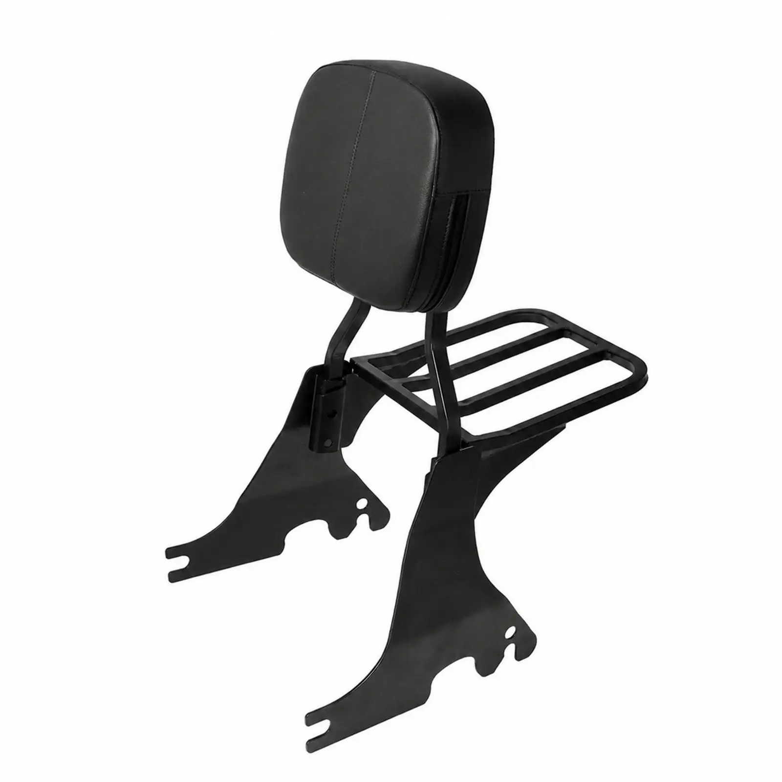Motorcycle Touring Luggage Rack with Padded Backrest for Street XL883 1200 48 72 2004-2022 Heavy Duty Support