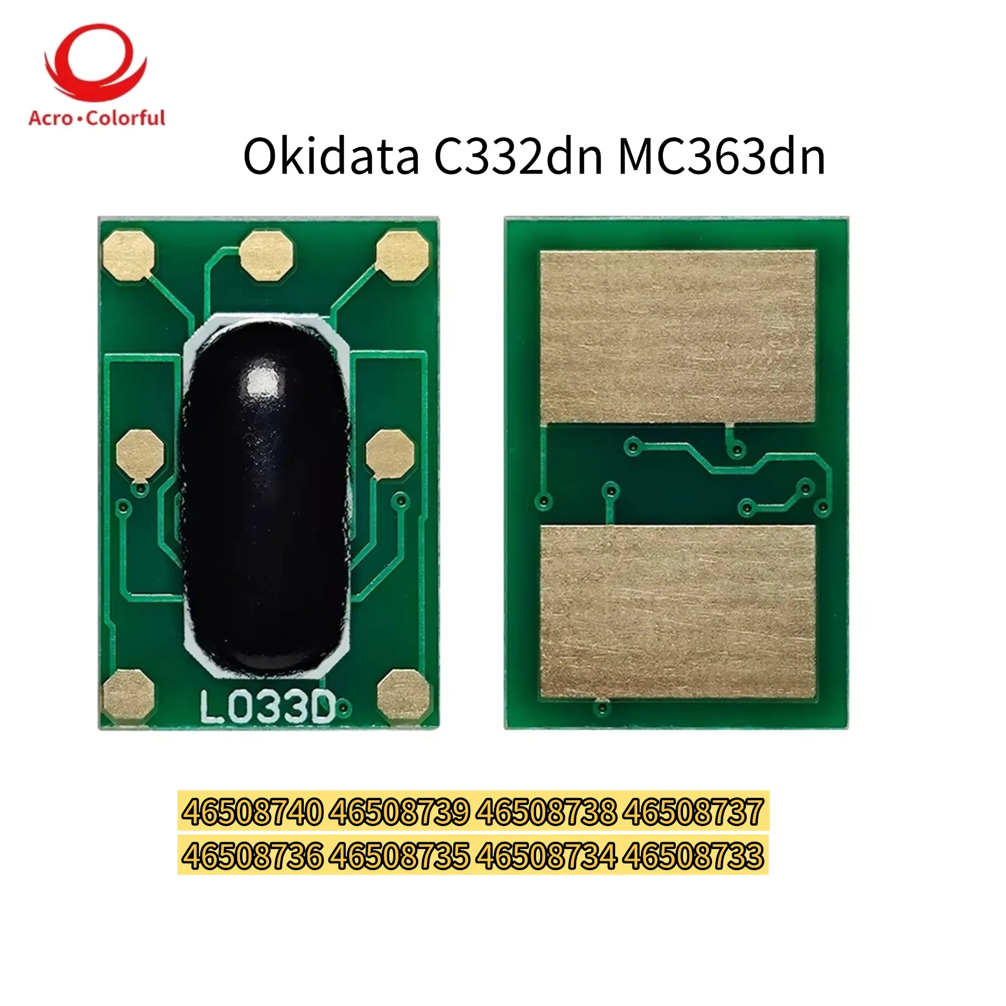 Чип тонера ME 46508740 46508739 46508738 46508737 для OKI data C332dn MC363dn 46508736 46508735 46508734 46508733