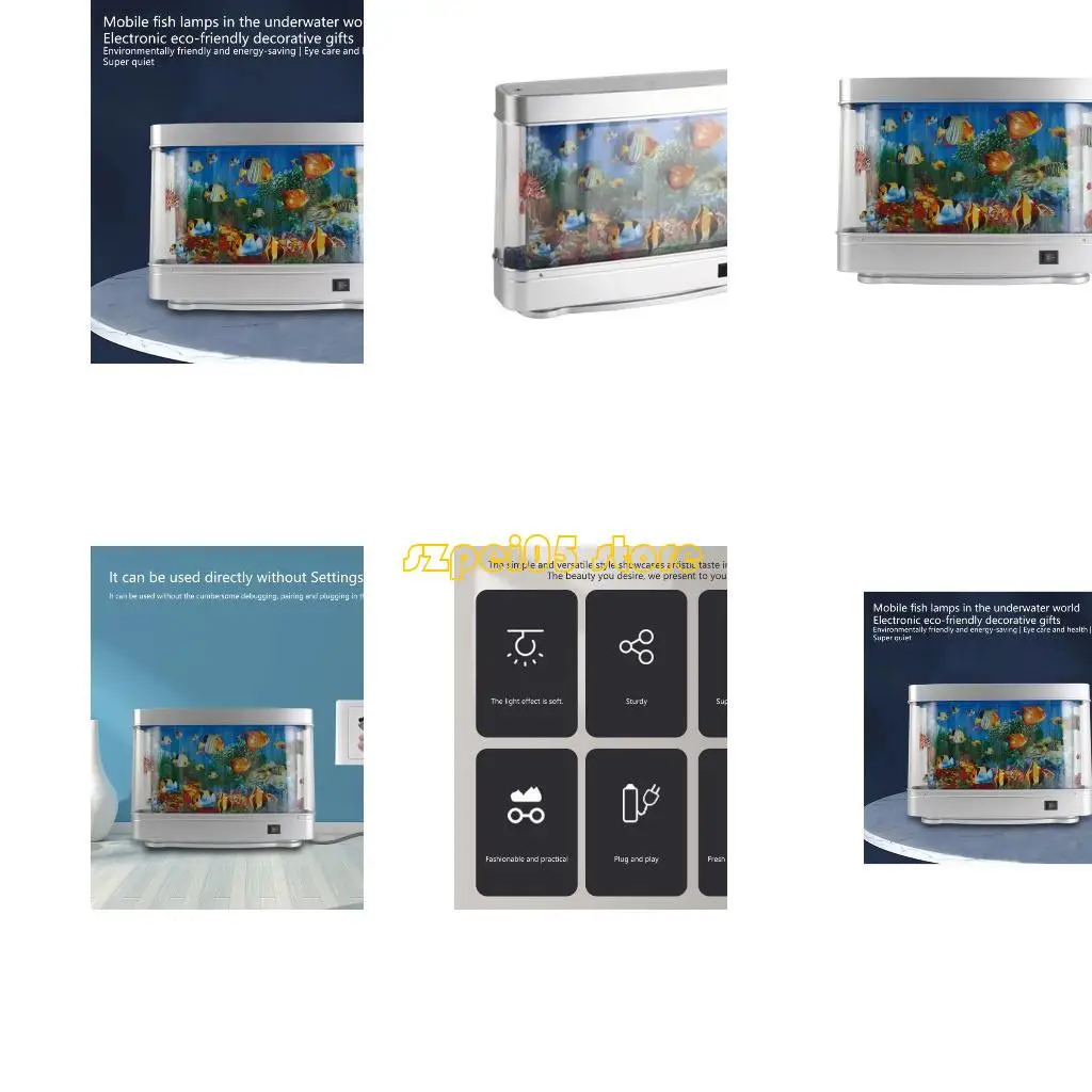 

45BE светодиодная лампа для украшения аквариума, мягкое красочное освещение для любителей моря, декоративная лампа в форме