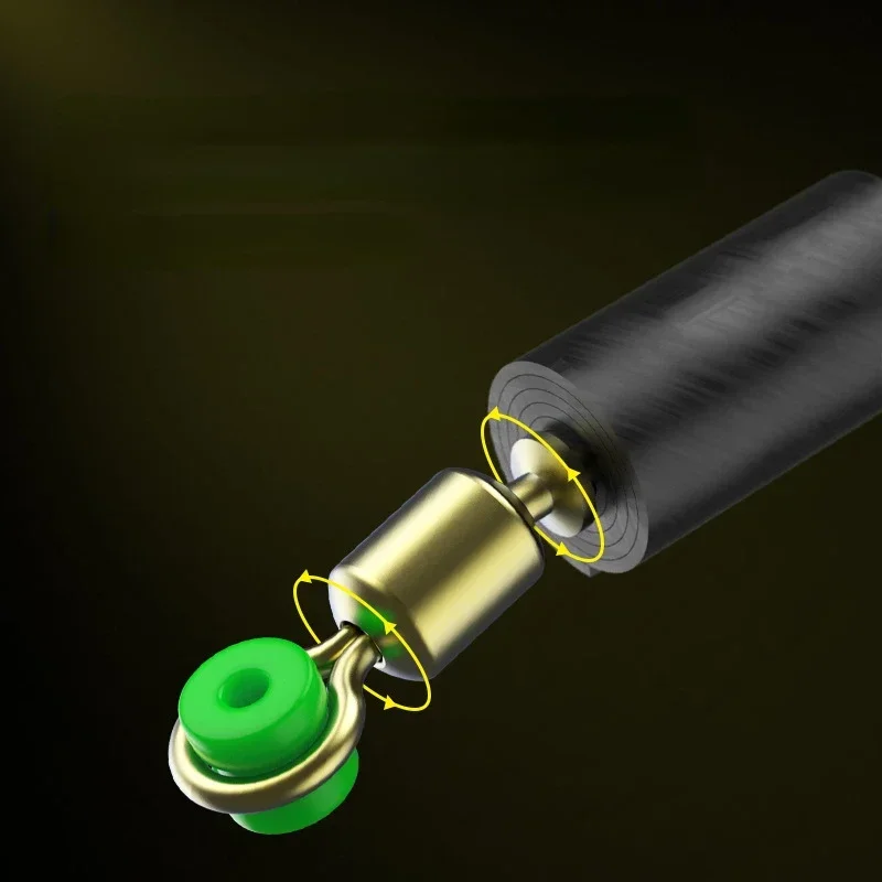 낚시 플로트 레스트 회전 회전 매듭 방지 실리콘 바버 거치대 스토퍼 낚싯줄 커넥터, 낚시 태클