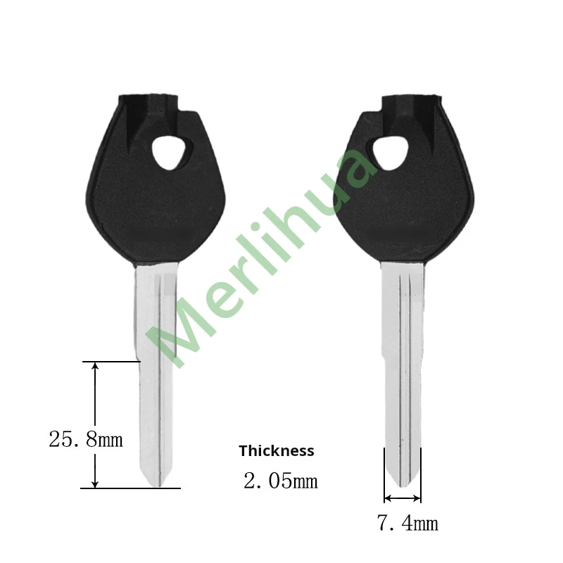 Suzuki motorcycle key, suitable for: Suzuki Skyhawk, Neptune, AN125T, Liying motorcycle key blank, left/ right(including magnet)