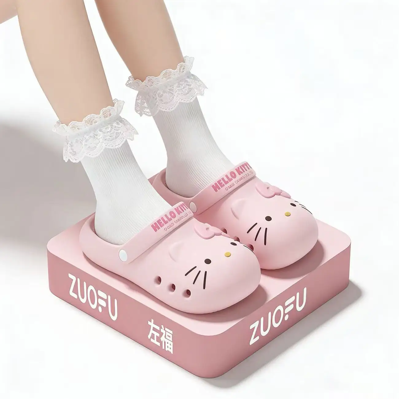 

real pictures 2026 summer new Sanrio hello kitty caroon cute lovely good quality beige coffee comfortable women girls sandals