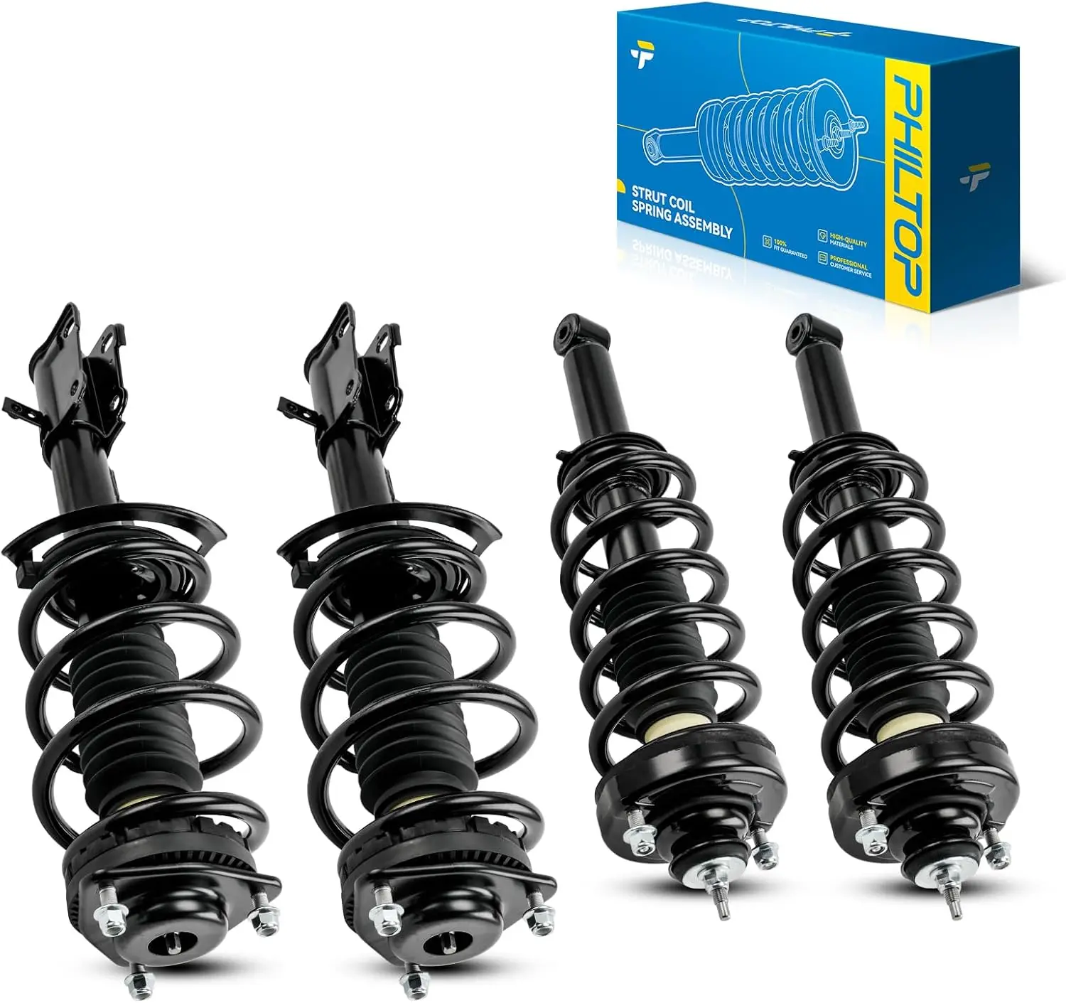 

Front Rear Struts Assembly for 2011-2019 Journey 3.6L, 172509/172510/172896 * 2 Complete Struts and Shocks Absorber Assembly,Qui