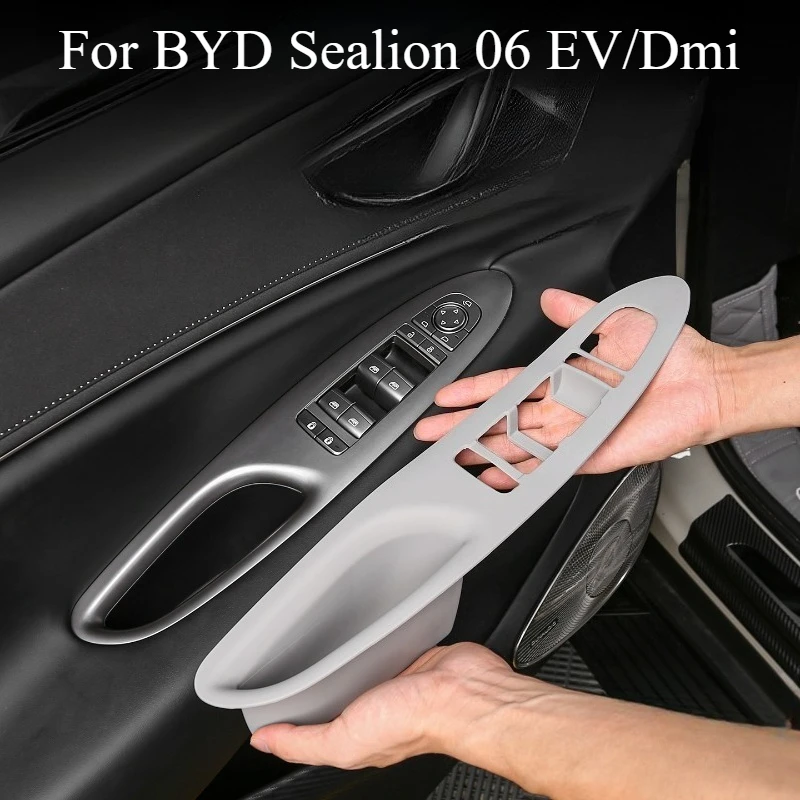 

For BYD Sealion 06 EV/Dmi Door Lift Window Panel Silicone Pad Storage Box Car Interior Storage Automobiles Interior Accessories