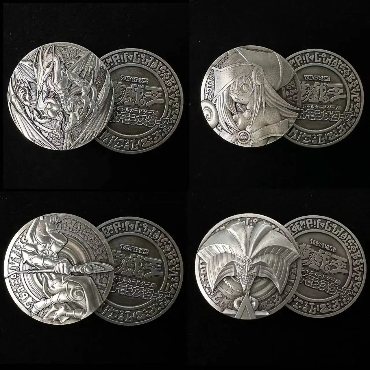 Yu-Gi-Oh OCG/TCG Dark Magician Girl/Blue-Eyed White Dragon/Exodia the Forbidden One Commemorative Metal Coins (Selfmade)