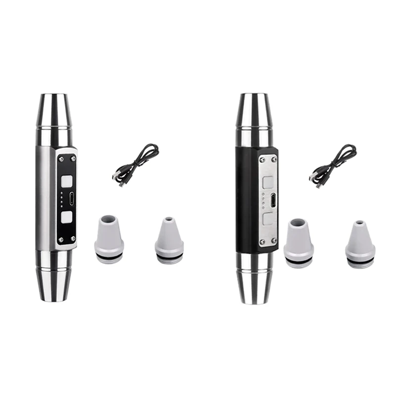 ไฟฉายหยกสองหัว 6 แหล่งกําเนิดแสง USB ชาร์จโดยตรงระบุเครื่องประดับหยกโคมไฟเรืองแสงสีดําทนทาน