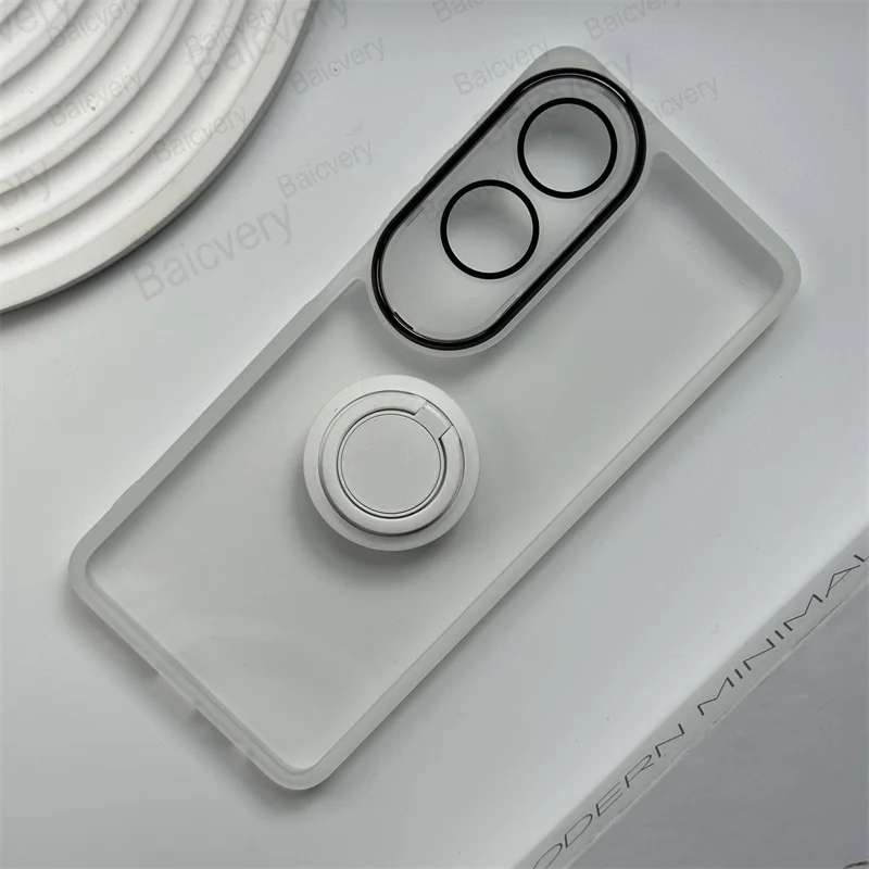 Casing For OPPO A60 CPH2631 With Bracket Colorful Anti-Drop Camera Protective Shell Back Cover