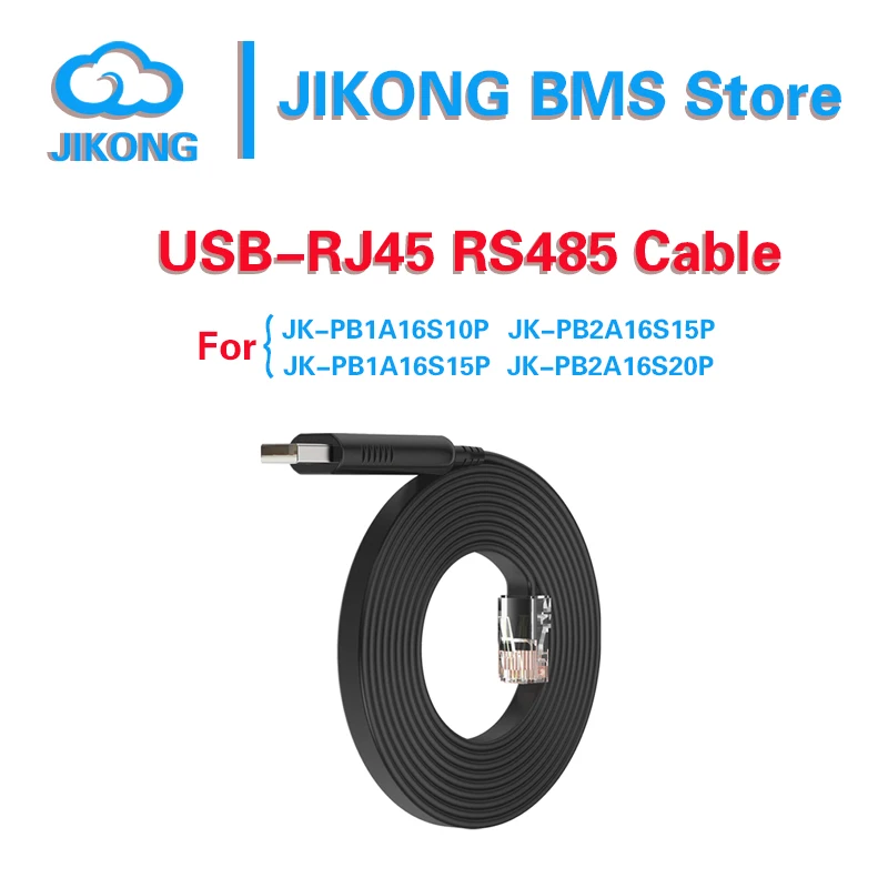 

Адаптер для JIKONG JKBMS USB-RJ45 RS485 Кабель 4,3-дюймовый дисплей 3,2 ЖК-дисплея LifePO4 Батарея Smart Bms Аксессуары