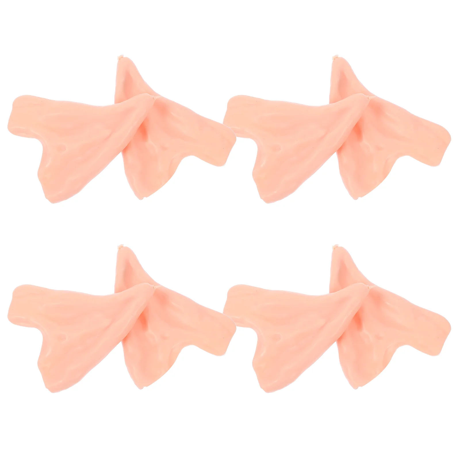 4 Pairs Elf Ears Fairy Crown with Costume Halloween Costumes Fake Masquerade Prop Accessories Toy