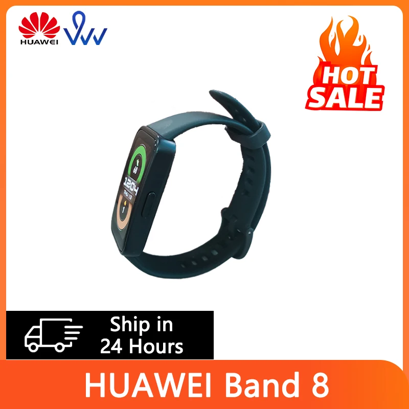 2023 nouveau Original HUAWEI Band 8 bande intelligente toute la journée sang oxygène 1.47 ''AMOLED écran fréquence cardiaque Smartband 2 semaines d'autonomie de la batterie