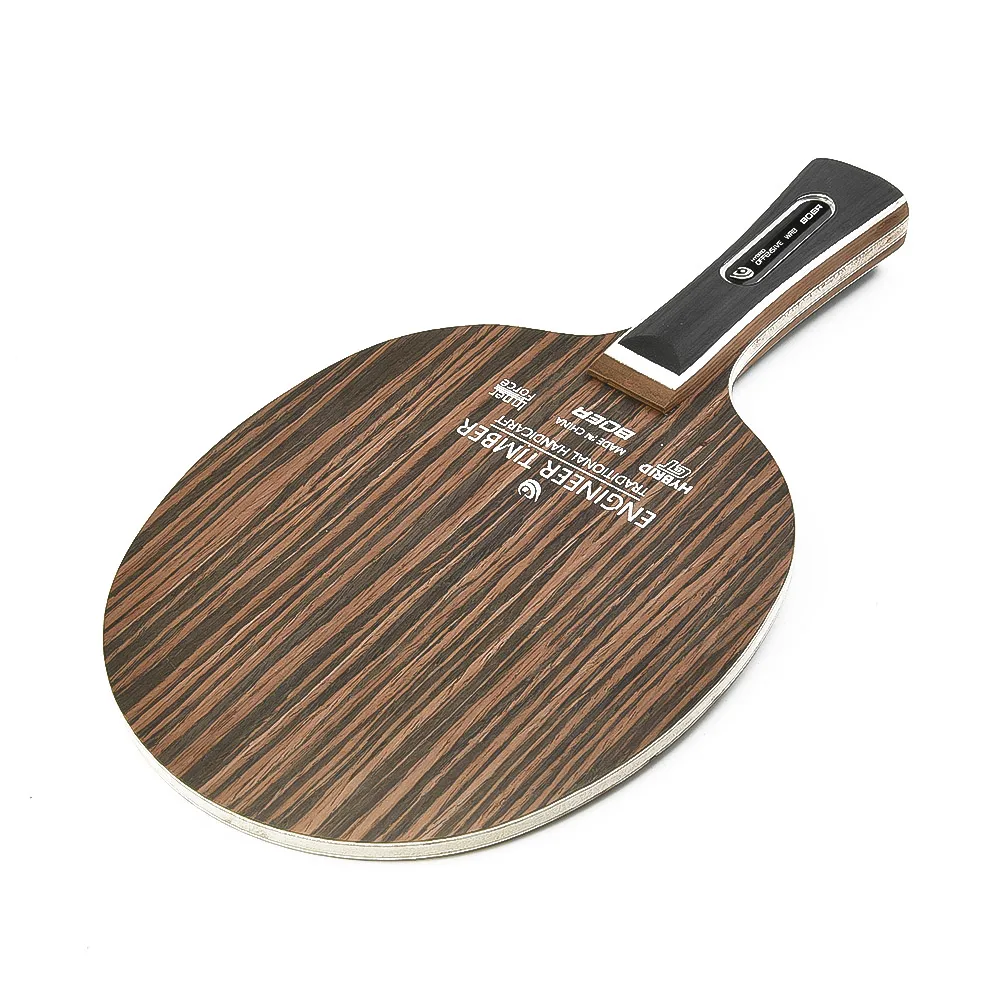 

5-Ply Table Tennis Racket Bottom Section for Long Handle For ping Pong Blade Ebony Dalbergia Hardwood Assembly