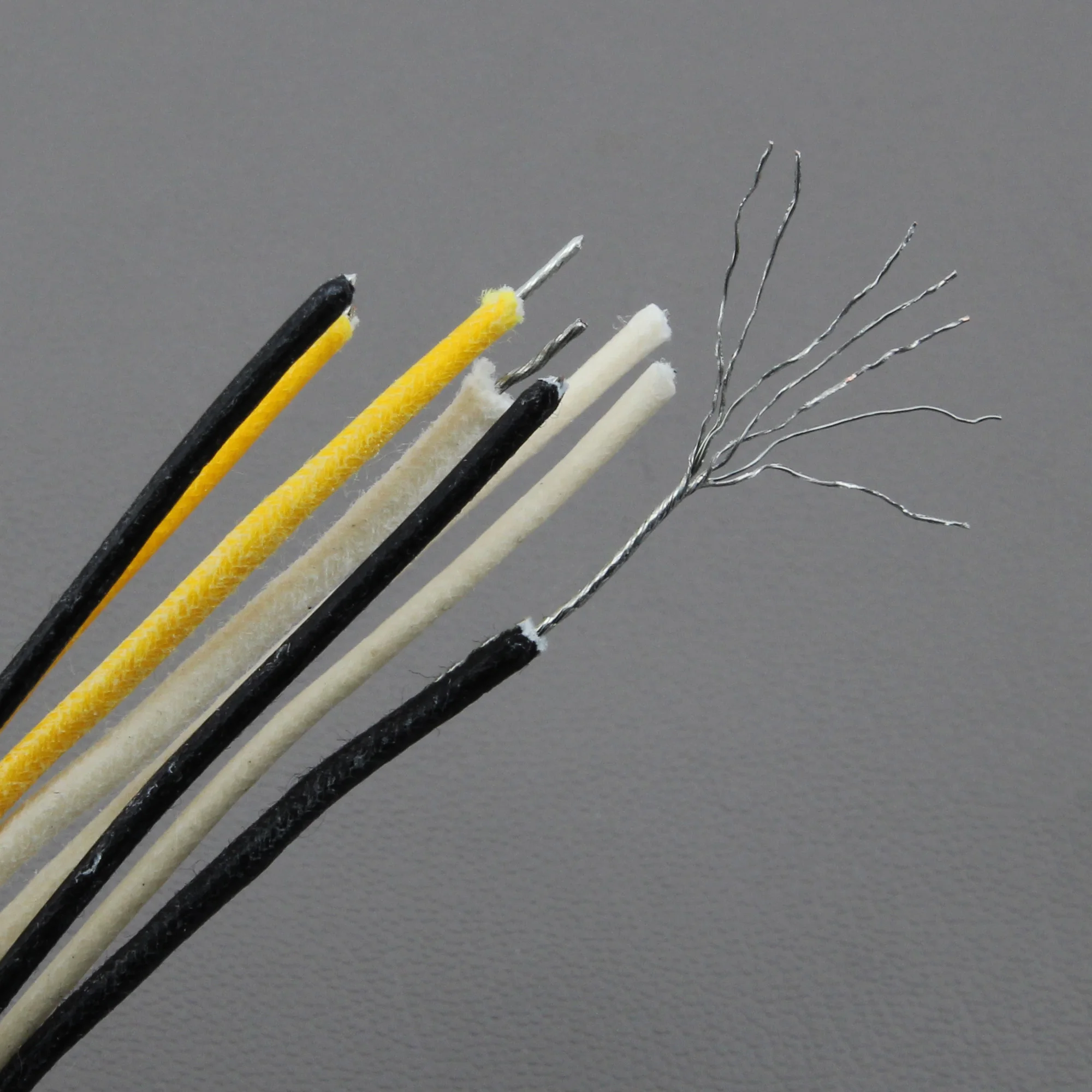 FLEOR 8PCS Random Color 1Feet Tinned Copper Vintage Guitar Push Back Wire Braid Cotton Cable AWG22 Guitar Accessories
