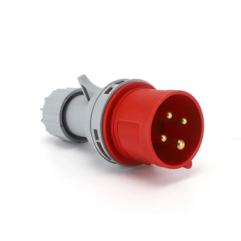 

Industrial 4Pin Connector Plug 32A 250V 3P+E IP44 Waterproof for Electrical Equipment