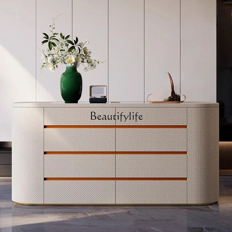 

yj21 -Light luxury floor jewelry cabinet Italian high-end drawer storage cabinet