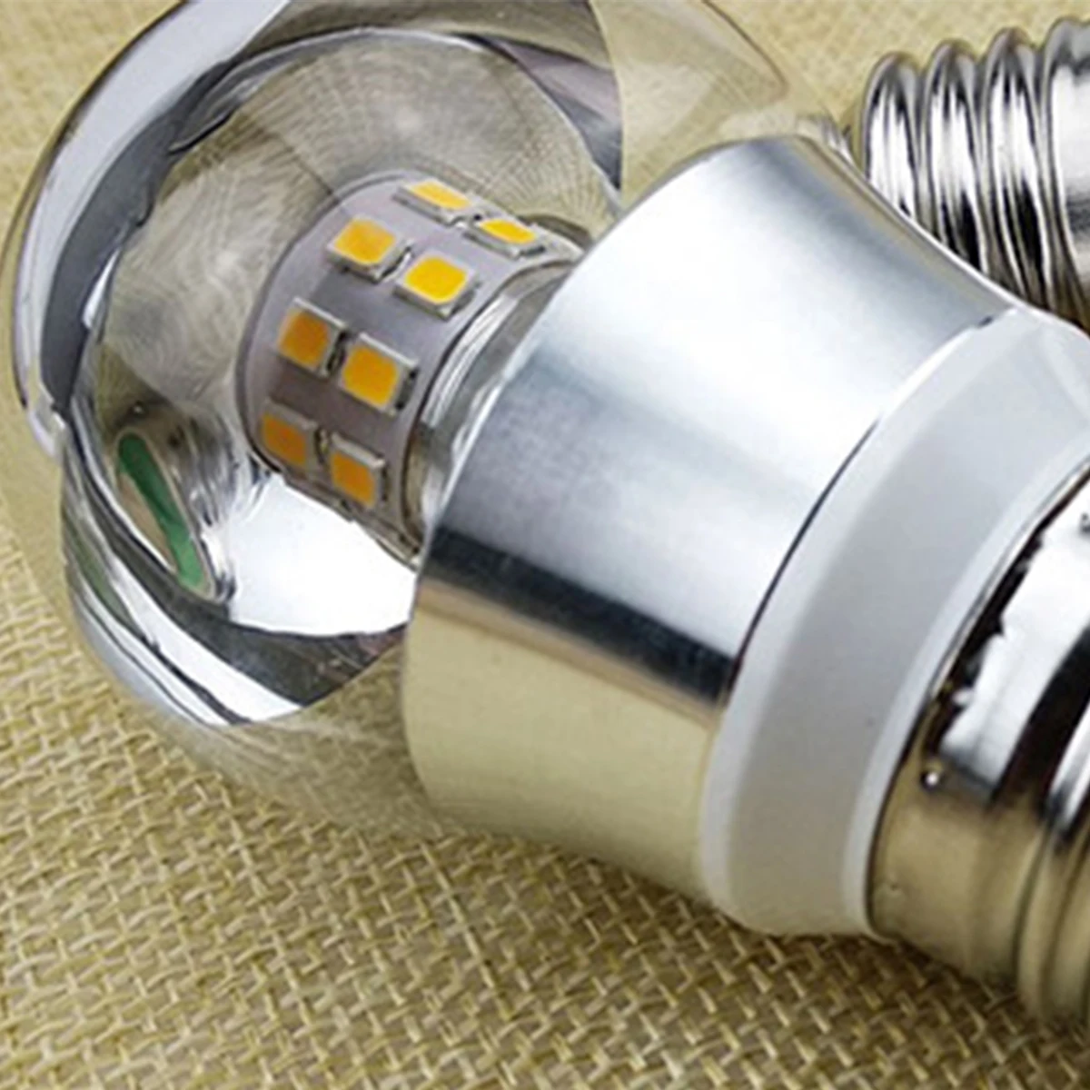 10 قطعة LED مرآة لمبة E27 E14 نصف خيوط فضية 5 واط 7 واط 9 واط لمبة ديكور فضي أبيض 3000 كيلو سوبر غرفة ديكور 230 فولت استبدال