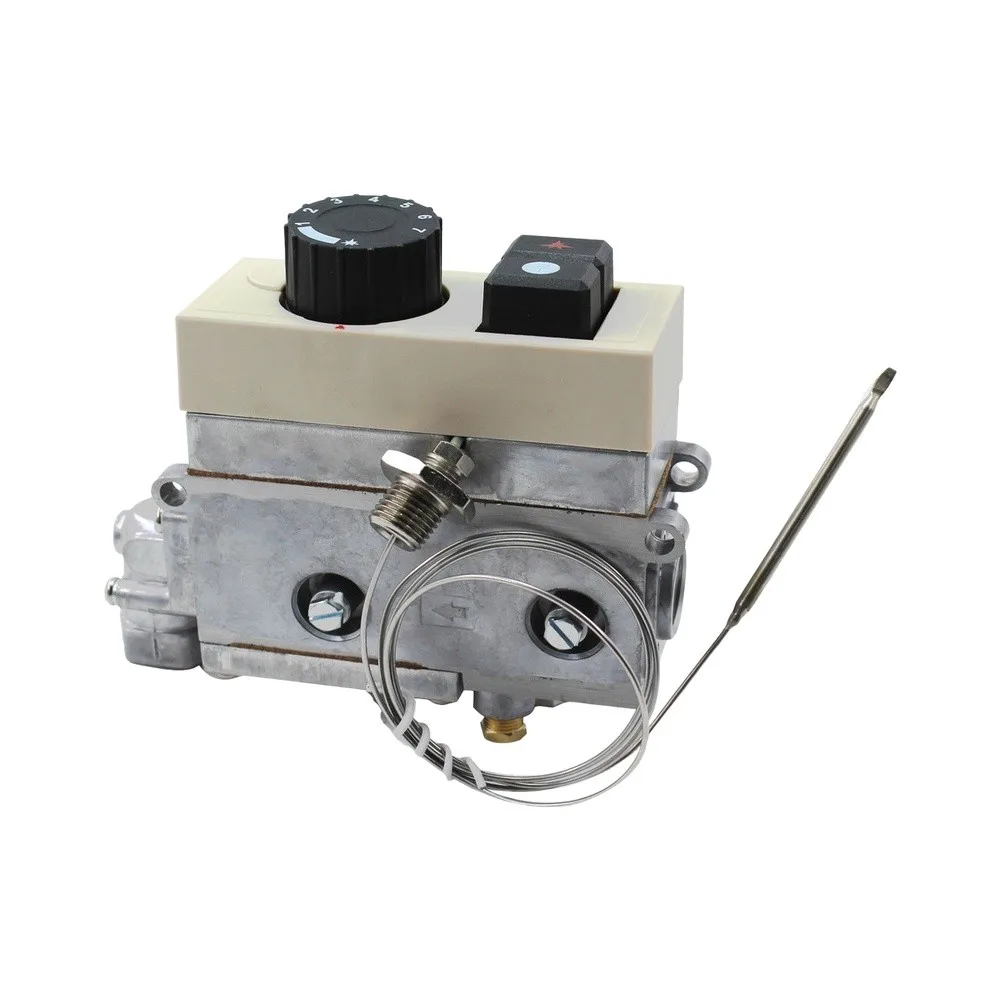 100-340C Fryer Temperature Control Valve 710 Thermostat Plastic Gas Flow Regulator With Flame Safety For Deep Fryer Heating Part