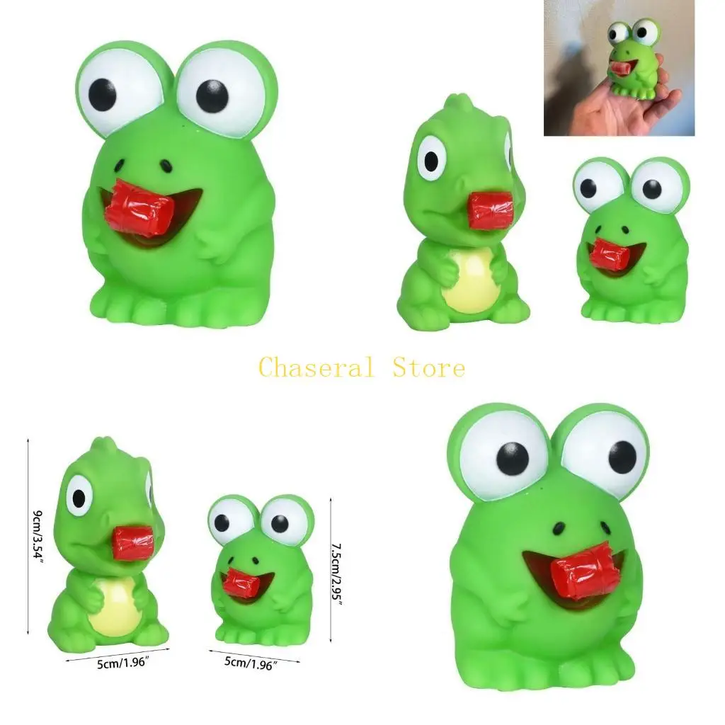 

E7CE Игрушка в виде динозавра/лягушек с высовыванием языка для вечеринки, призы для детей в классе