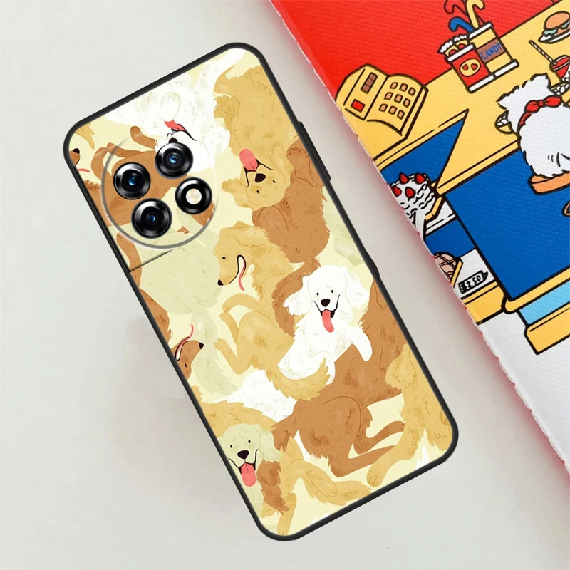 Golden Retriever Dog Case For OnePlus Nord CE 4 3 2 Lite N10 N20 N30 OnePlus 12 11 9 10 Pro 10T 9R 10R 12R Cover