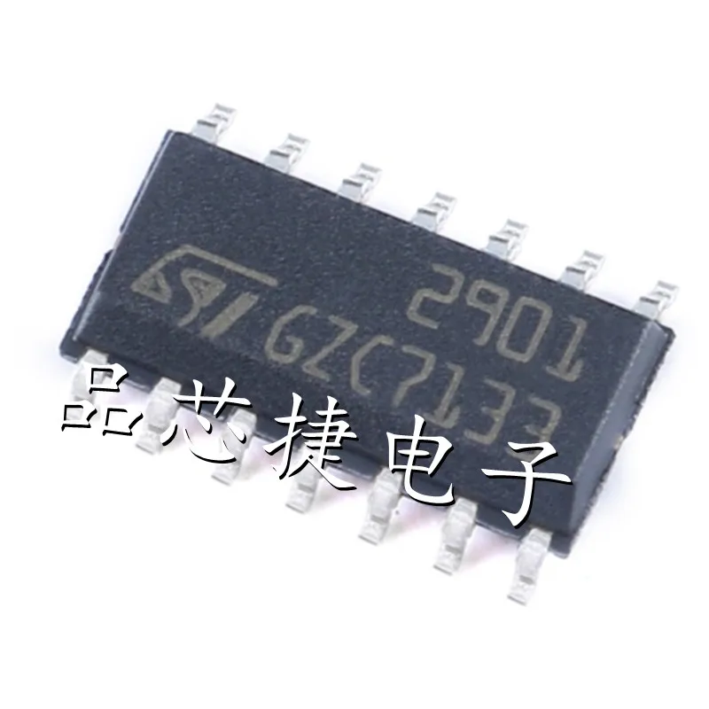 

20pcs/Lot LM2901DT Marking 2901 SOIC-14 LM2901 Low-power Quad Voltage Comparator