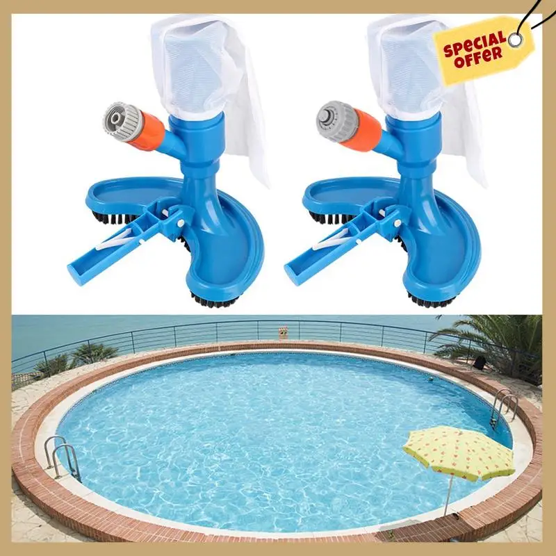 Ferramenta de limpeza desinfecção piscina aspirador de pó lagoa fonte aspirador de pó escova cabeça de sucção portátil-WMAN