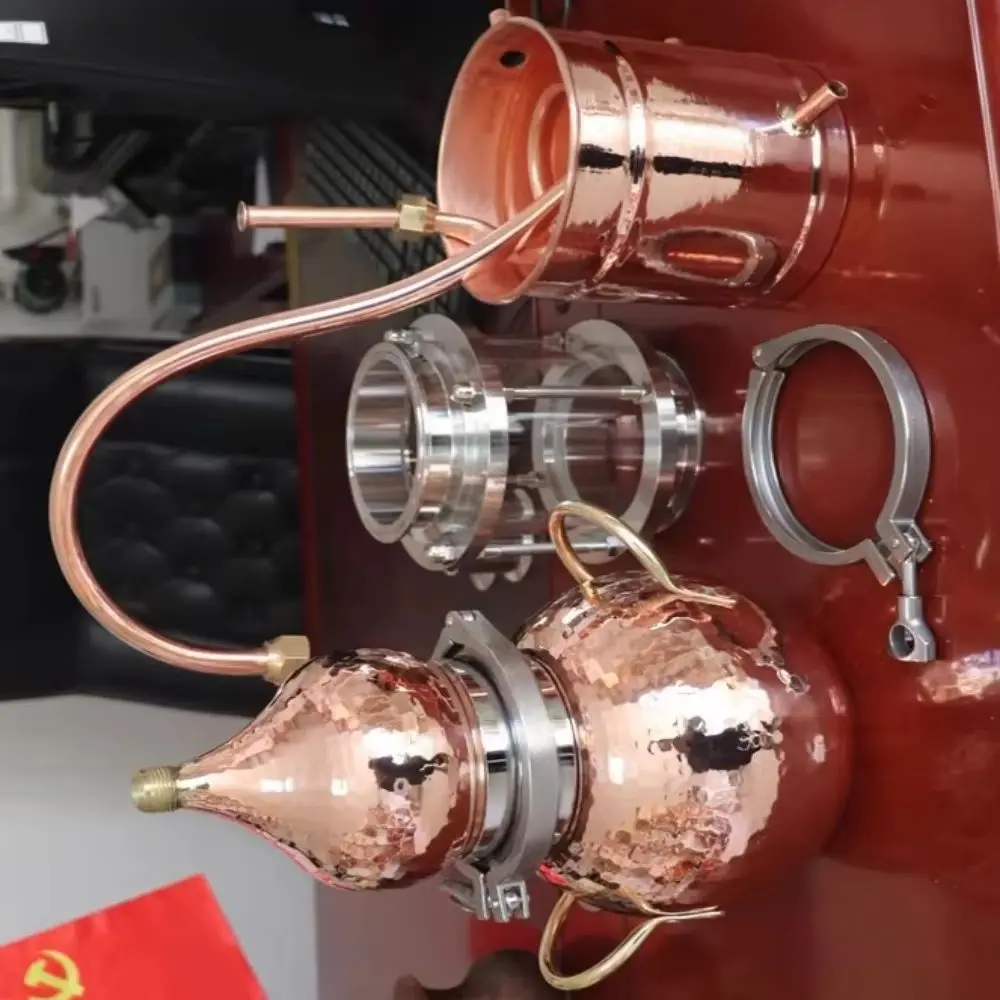 5 L ,Pure Copper Distiller,Household Small Antique Distillation Equipment,Distilled Liquor,Perspective Distillation Equipme
