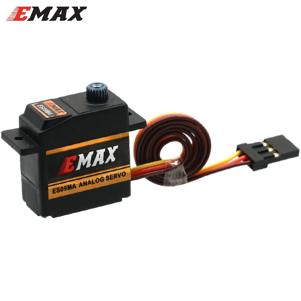 4pcs/lot Emax ES09MA 4.8-6.0V Metal Analog Swash Servo Compatible With Futaba JR For 450 Helicopter Tail Airplane Accessories