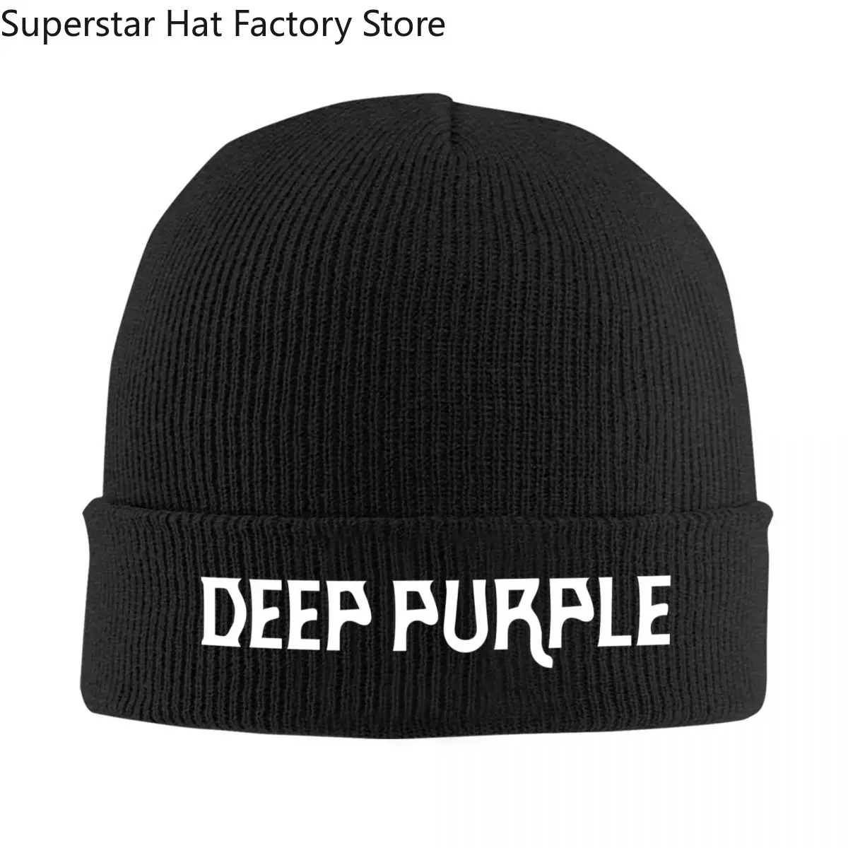 

Deep Purple Hat Autumn Winter Beanies Street Band Cap Unisex Acrylic Bonnet