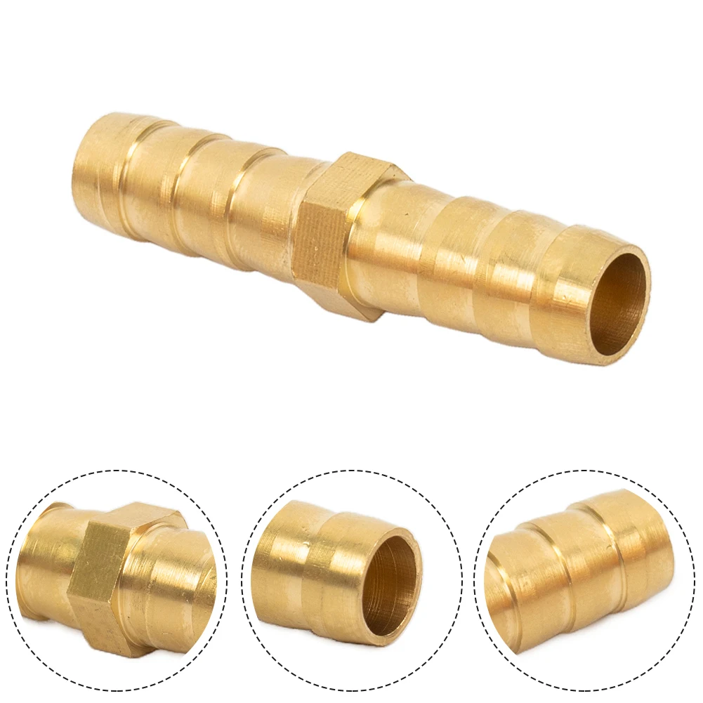 Connector Pipe Joint Replacement Circular For Air Liquid 2-Way Straight Adapter Water Connection Fitting Forging