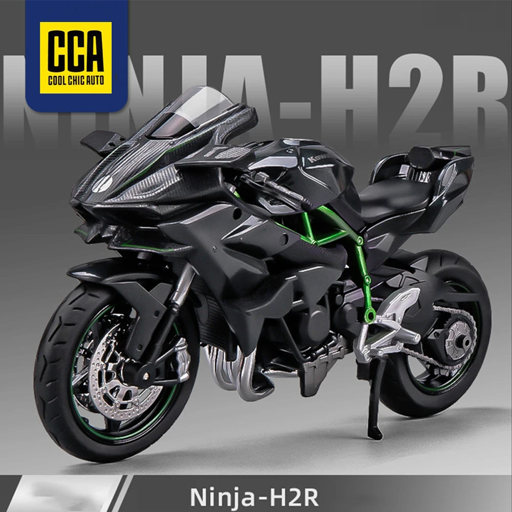 CCA 1:12 Scale Die Cast Motorcycle Model for Kawasaki Ninja H2R,Motorcycle Model, Kids Moto Toy Or Collection, Boyfriend