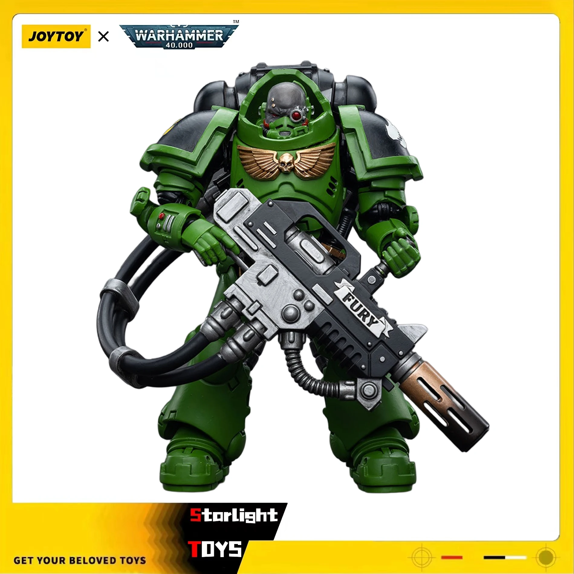 

JOYTOY Warhammer 40K Salamanders Eradicators Sergeant Bragar 1/18 Action Figure Model Toy