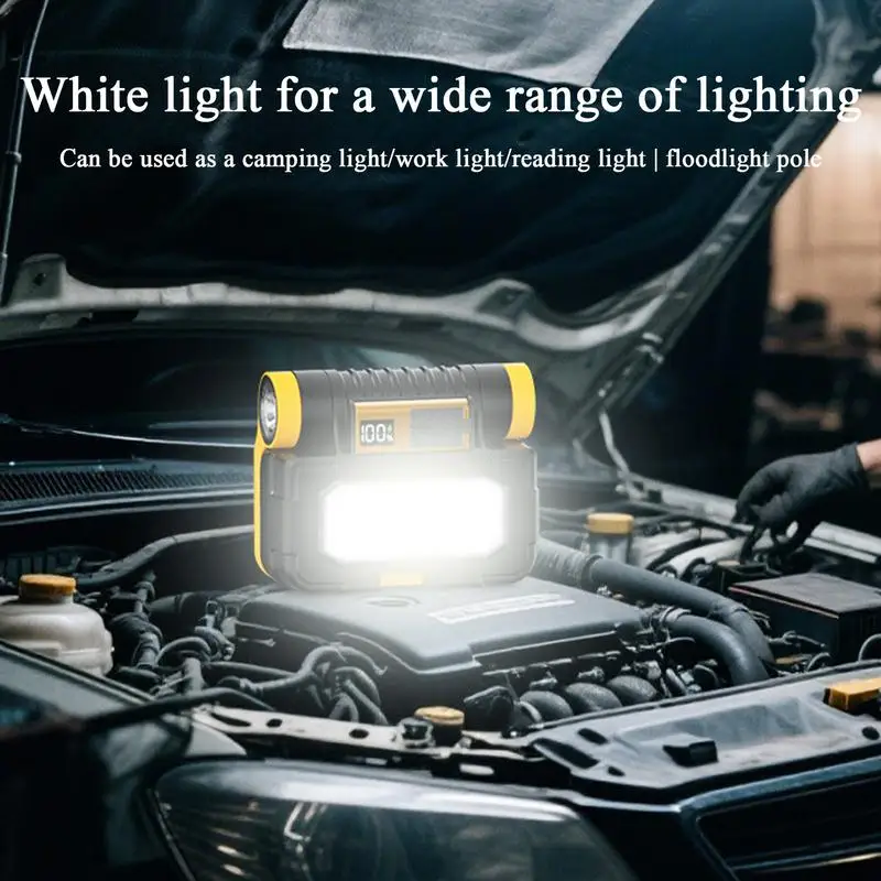 Solar Work Light Portable Solar Light Multifunctional Waterproof Magnetic Lamp For Workshops Garages Automotive Repairs