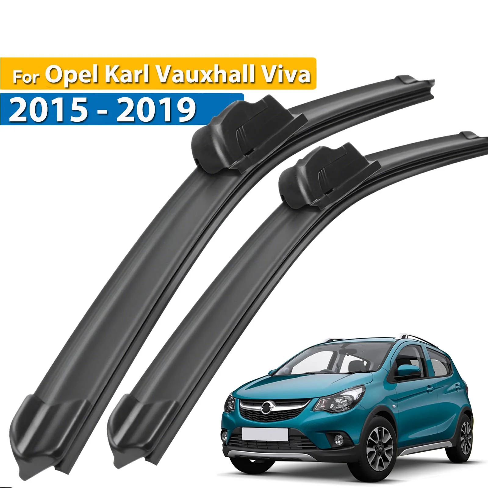 

Erick's Wiper LHD Front Wiper Blades For Opel Karl Vauxhall Viva 2015 - 2019 Windshield Windscreen Window Rain Brushes 24"+14"