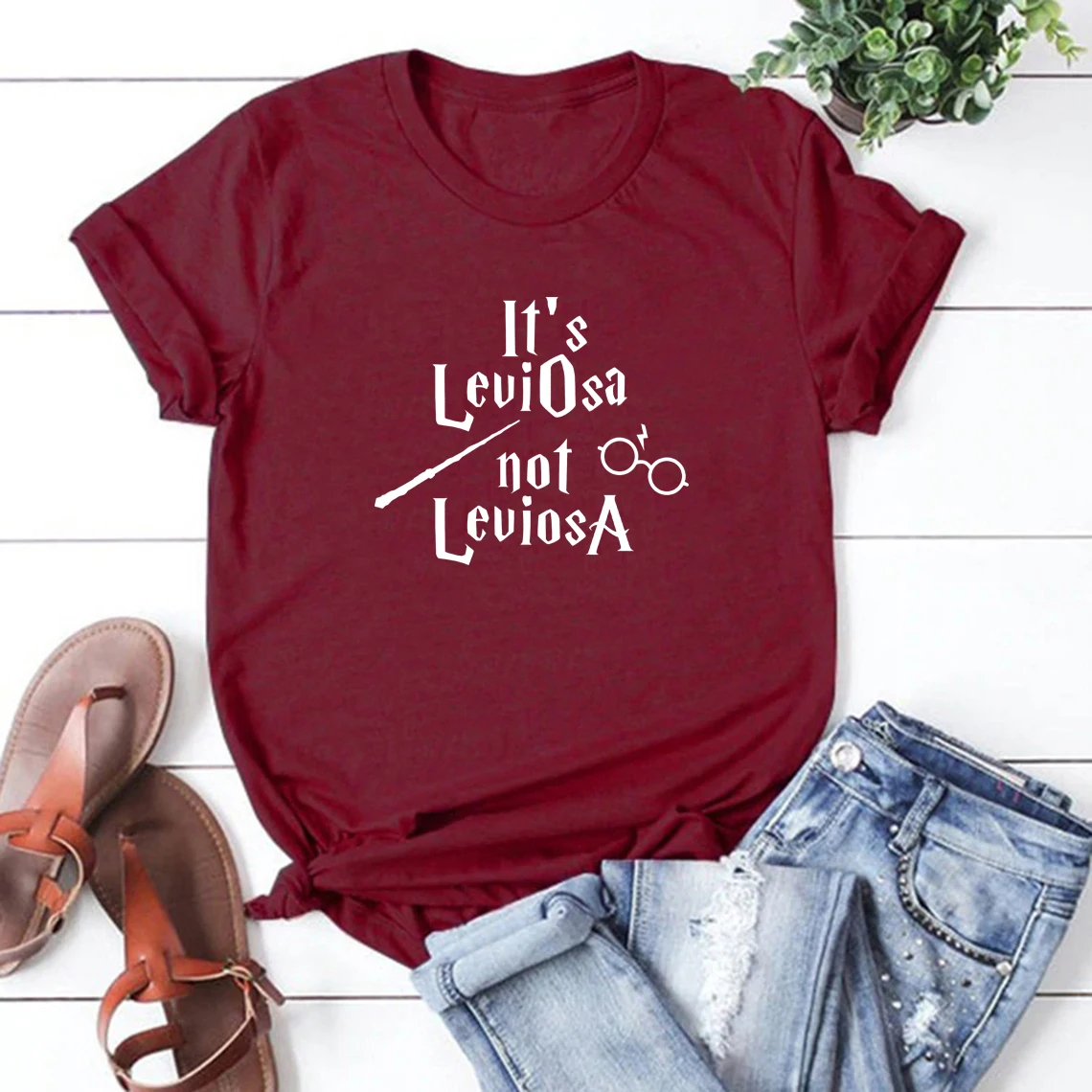 It\'s Leviosa Tshirt Wizard Shirt HP Inspired T-shirt HP Shirt Gift Unisex Women Men Harajuku Tshirts Short Sleeve Summer Tees