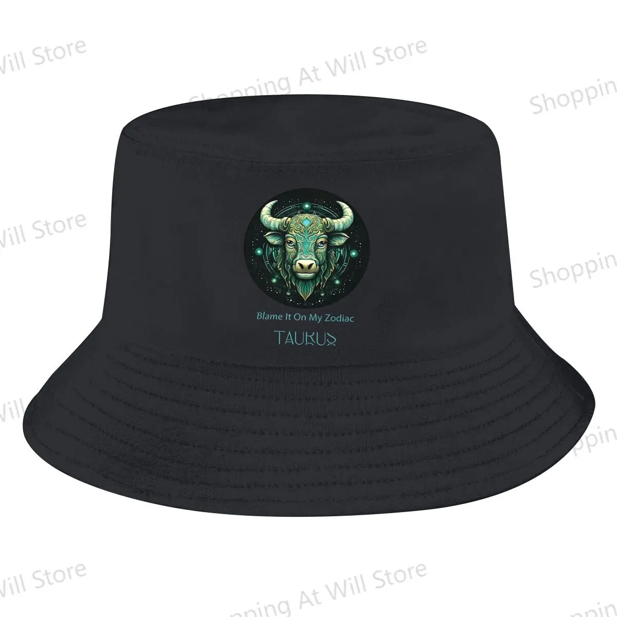 Taurus Zodiac Sign Unisex bob Bucket Hats Men And Women Outdoor sports cap Creative Gift