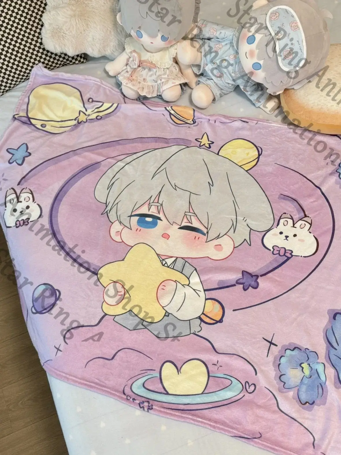 

Love and Deepspace Xavier Anime Cape Mantissa Cloak Plush Throw Blanket Cover Room Keep Warm Cartoon Cospaly Gift