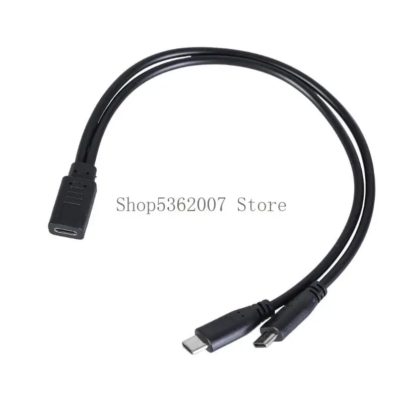 Tipo C fêmea dobrar o divisor carregamento rápido do tipo C para vários dispositivos 40JB