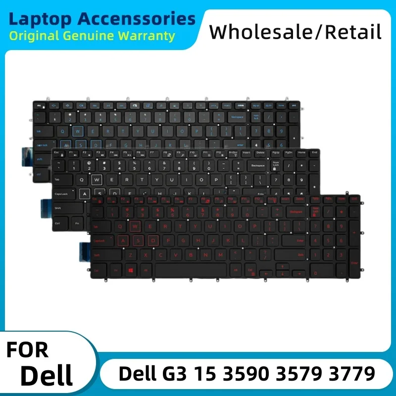 

New Laptop Keyboard Original For Dell G3 15 3590 3579 3779 G5 15 5590 US Backlit Keyboard Replacement Laptop Notebook Part