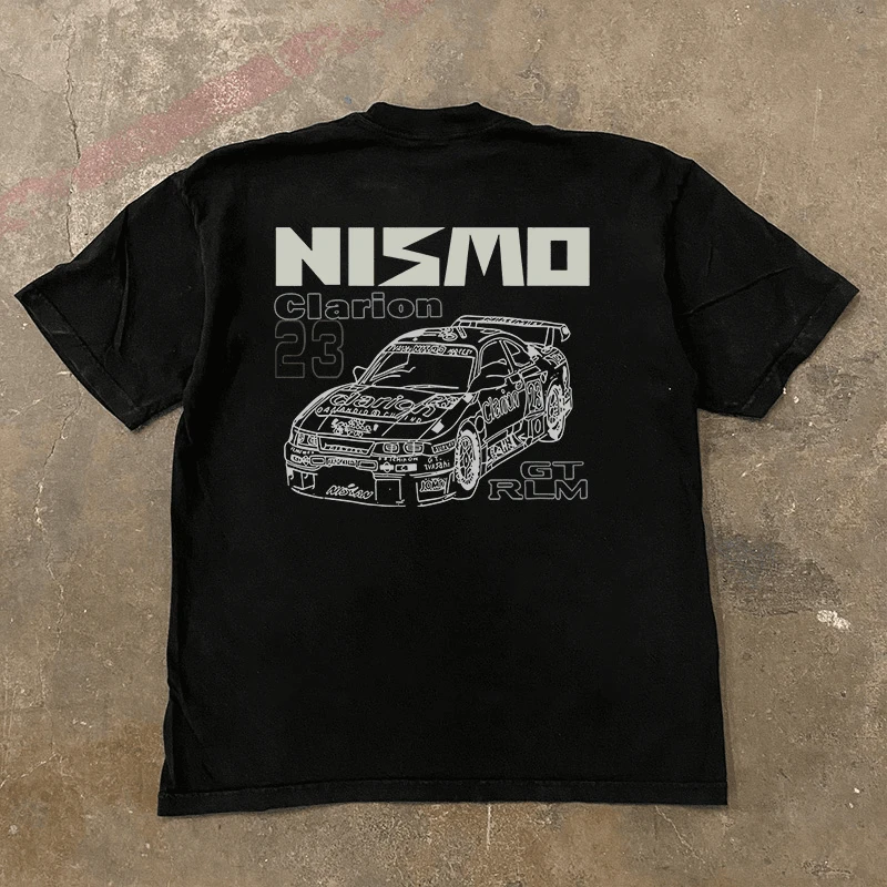 

Summer GTR Race Car Pattern Fashion T-shirt Adult And Children's Fashionable Streetwear 3D Printed Breathable Quick Dry T-shirt