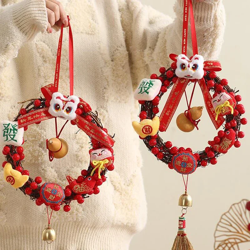 Snake Year Pendant 2025 New Style for NewYear Spring Festival Indoor Scene Decoration Supplies Chinese Knot Pendant Door Hanging