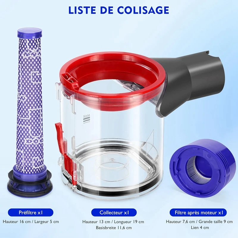 Dust Container for V7 V8 SV10 SV11 Vacuum Cleaner Collecting Container Part 967699-01-DTA9